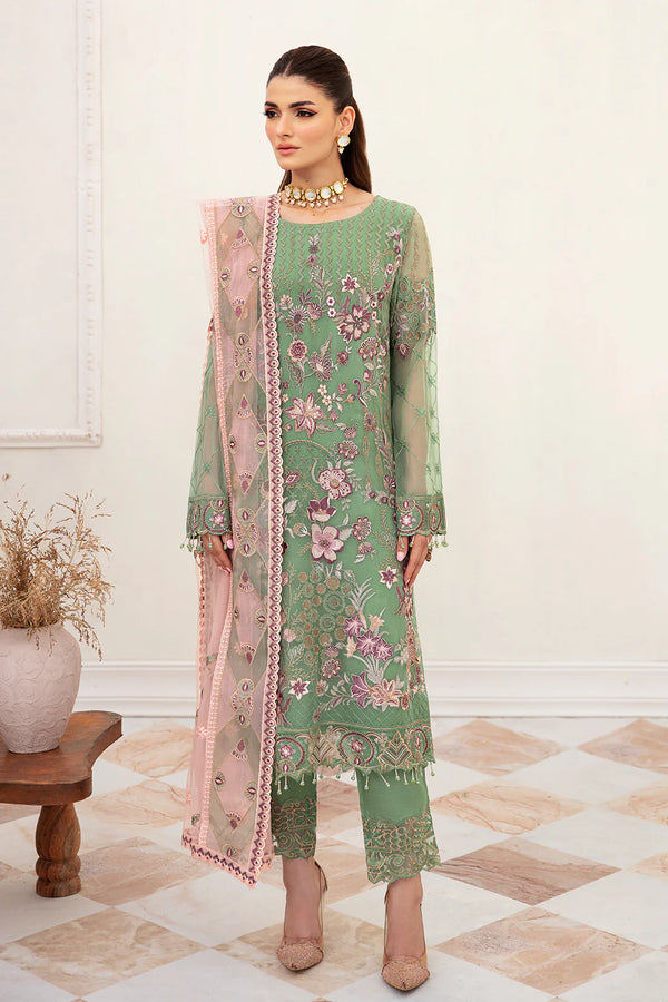 Ramsha Collection in Green and Pink