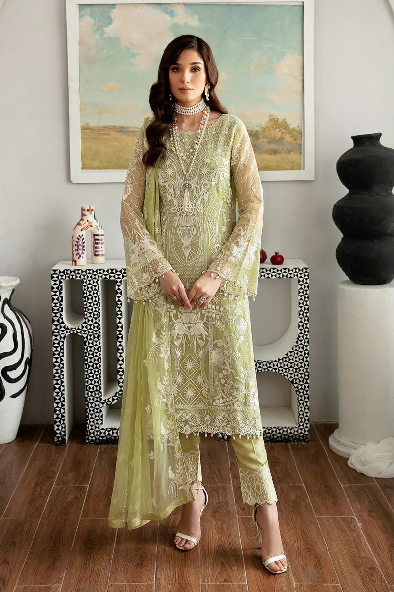 Ramsha Collection in Banana Leaf Green