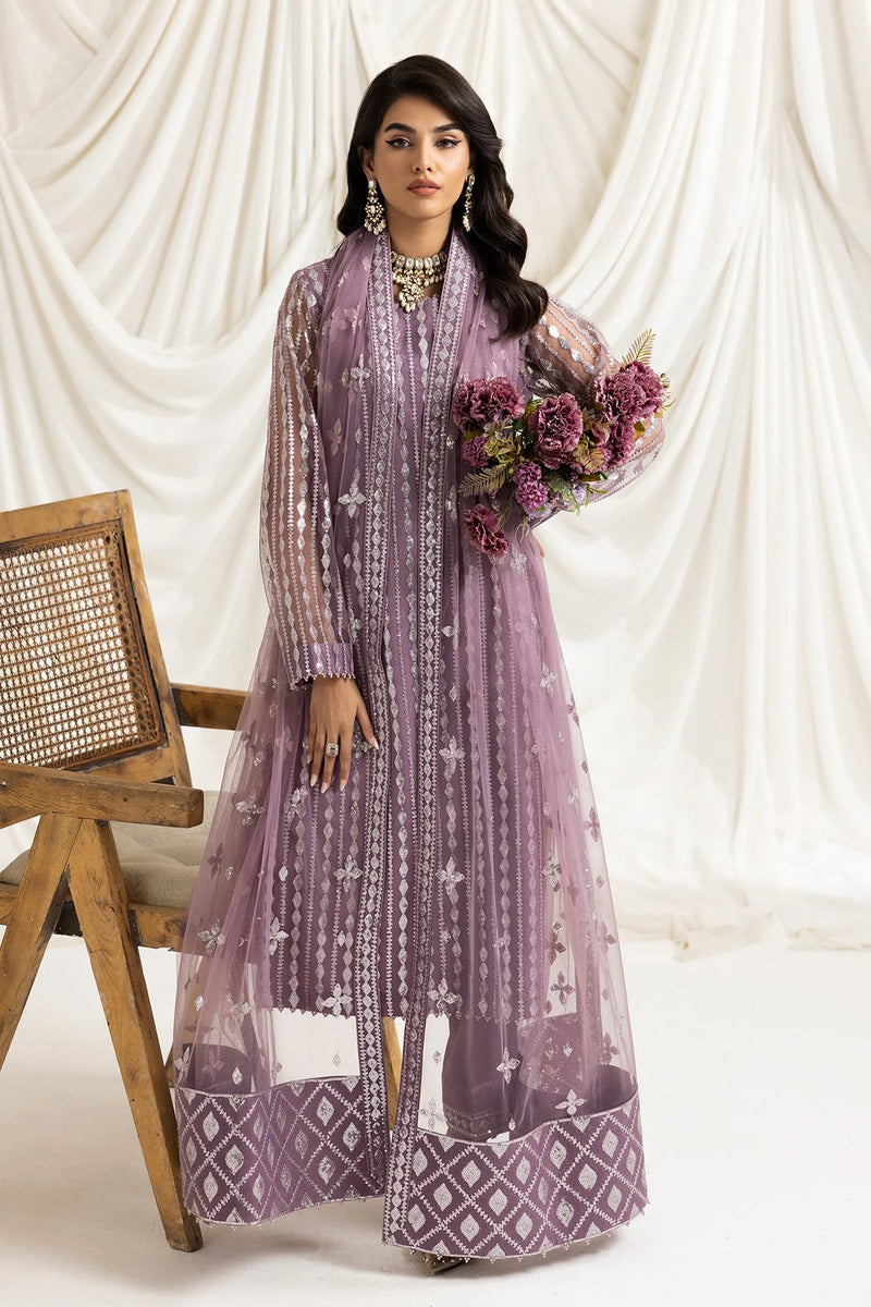 Heavy Embroidered Lavender Pakistani Formal Dress - FPF_08