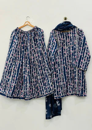RTW Navy Blue Lawn 3PC - FPRTW_C_18