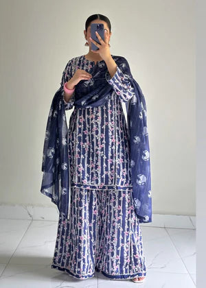 RTW Navy Blue Lawn 3PC - FPRTW_C_18