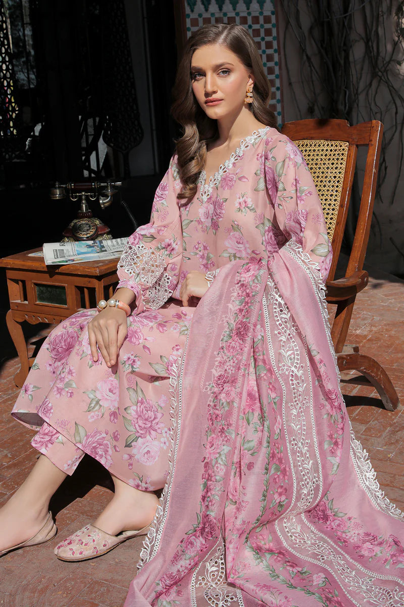 BAROQUE EMBROIDERED LAWN UF-315 3PC stitched