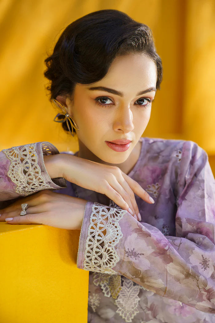 BAROQUE EMBROIDERED PRINTED LAWN UF-579 3PC stitched