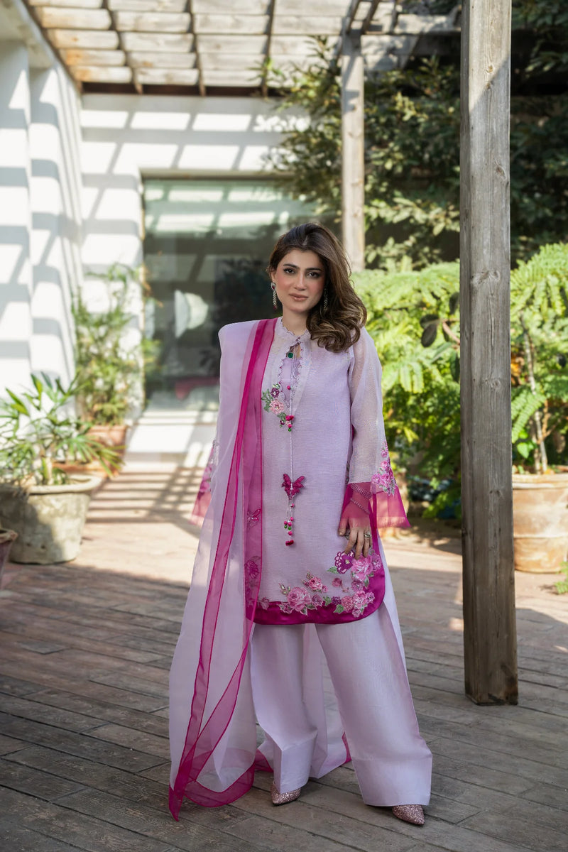 Pakistani Formal Dress in Khadi Net with Farsi Style Shalwar - FPF_14