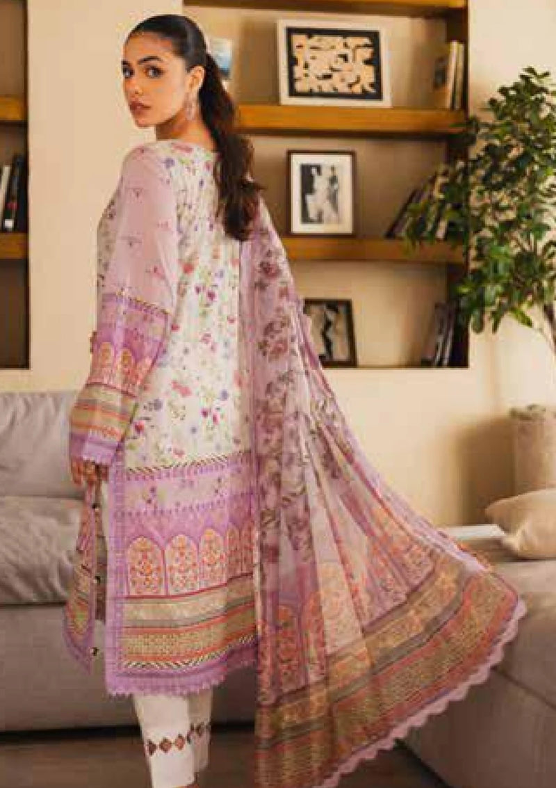 RTW Lilac Floral print Lawn with Embroidery 3PC - FPRTW_C_22