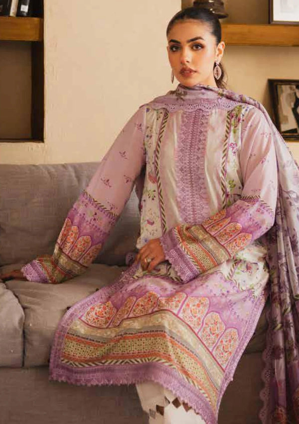 RTW Lilac Floral print Lawn with Embroidery 3PC - FPRTW_C_22