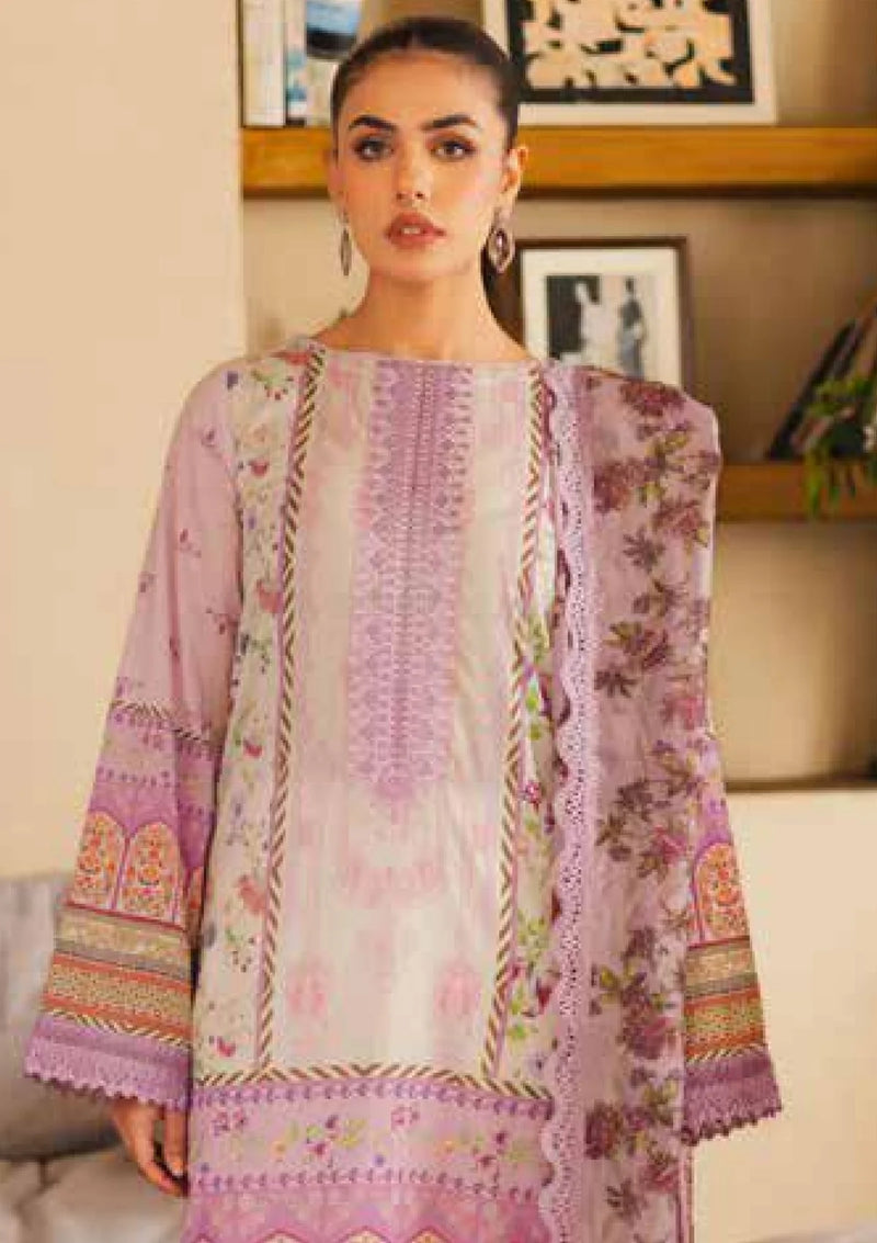 RTW Lilac Floral print Lawn with Embroidery 3PC - FPRTW_C_22