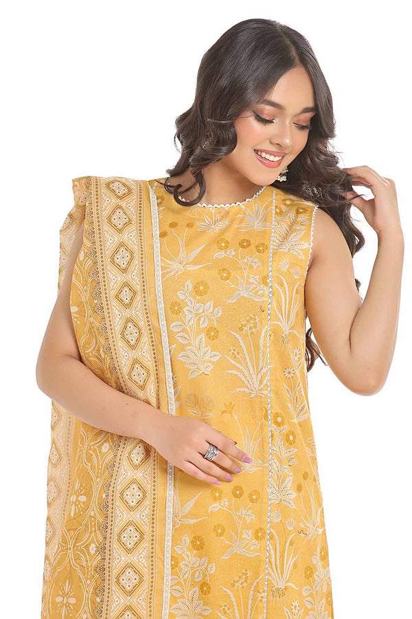 RTW Lemon Yellow Lawn 3PC - FPRTW_C_09