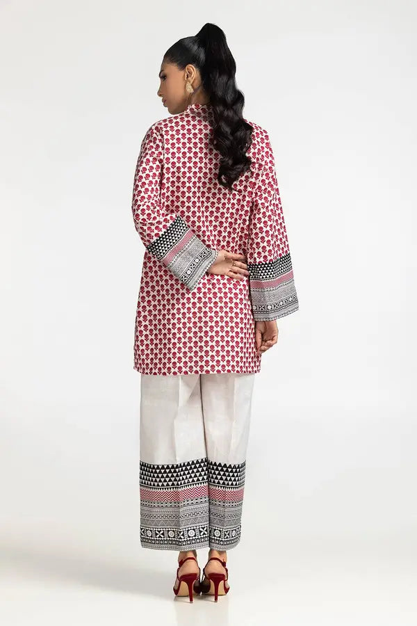 Printed Lawn Maroon Co-Ord Set 2PC - FPRTW_C_07