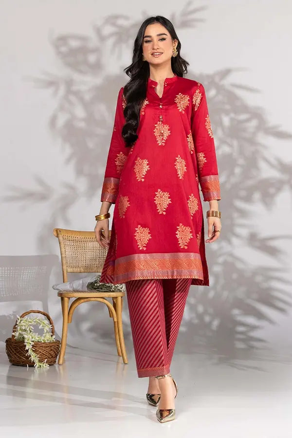 RTW Red Jacquard 2PC - FPRTW_C_04