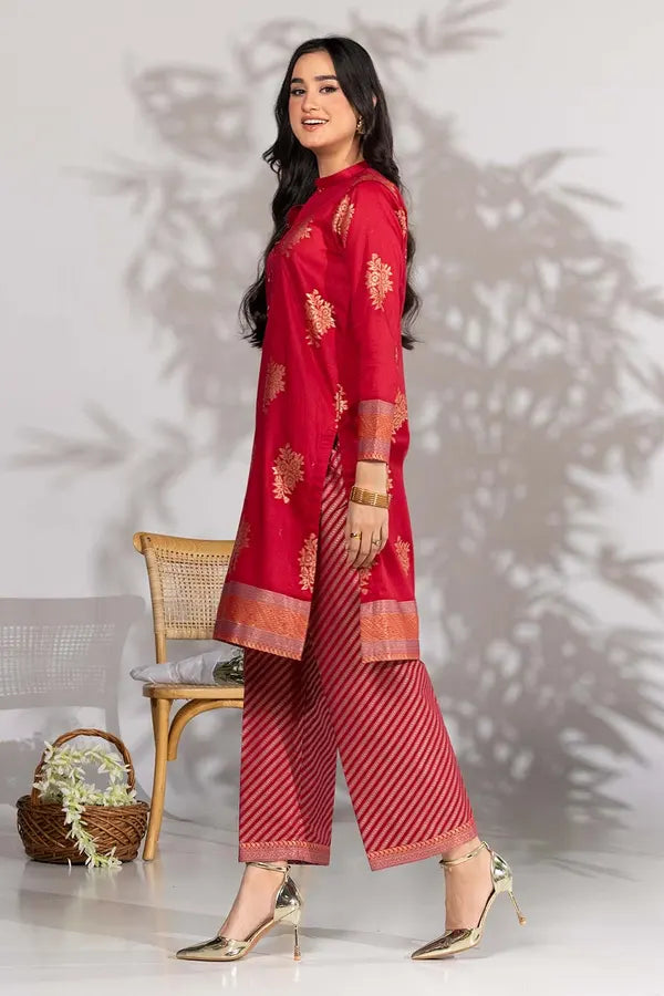 RTW Red Jacquard 2PC - FPRTW_C_04