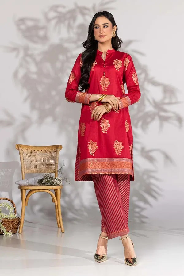 RTW Red Jacquard 2PC - FPRTW_C_04