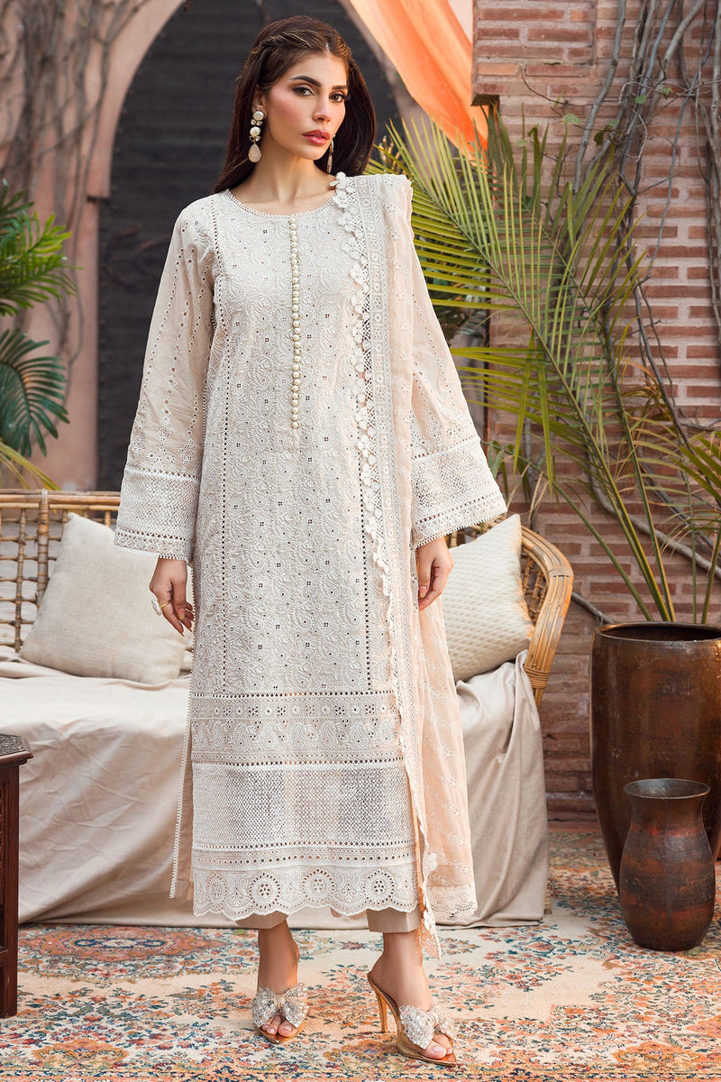 Elegant Schiffli Embroidered Lawn | Pakistani Luxury Wear - FPF_36