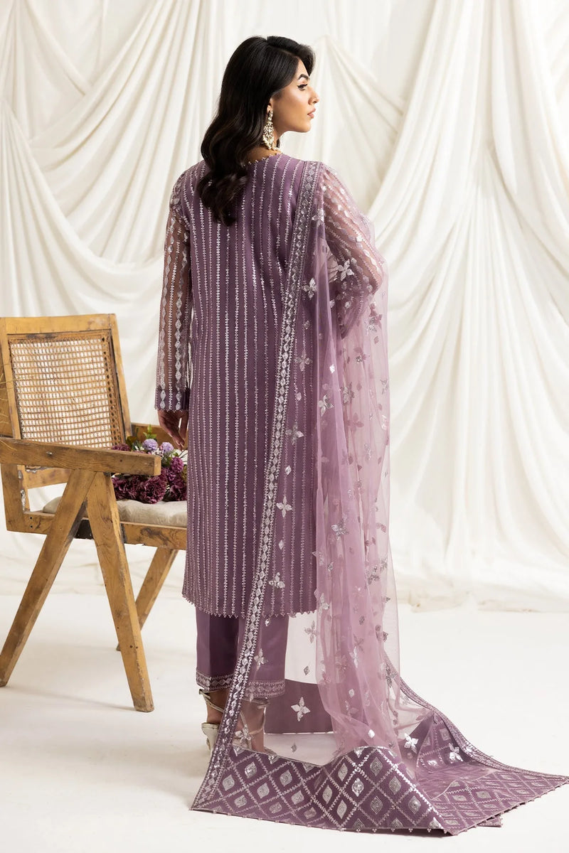 Heavy Embroidered Lavender Pakistani Formal Dress - FPF_08